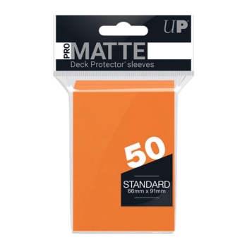 Ultra-Pro-50-Matte-Deck-Protector-Sleeves-Orange